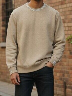 MICHAEL Michael Kors Men's Tan Crewneck Sweatshirt
